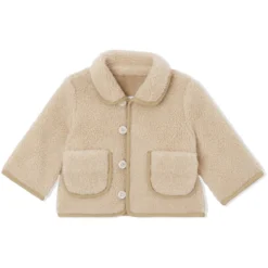 Børn Burberry Kids Fleecejakke Med Bamse-applikation