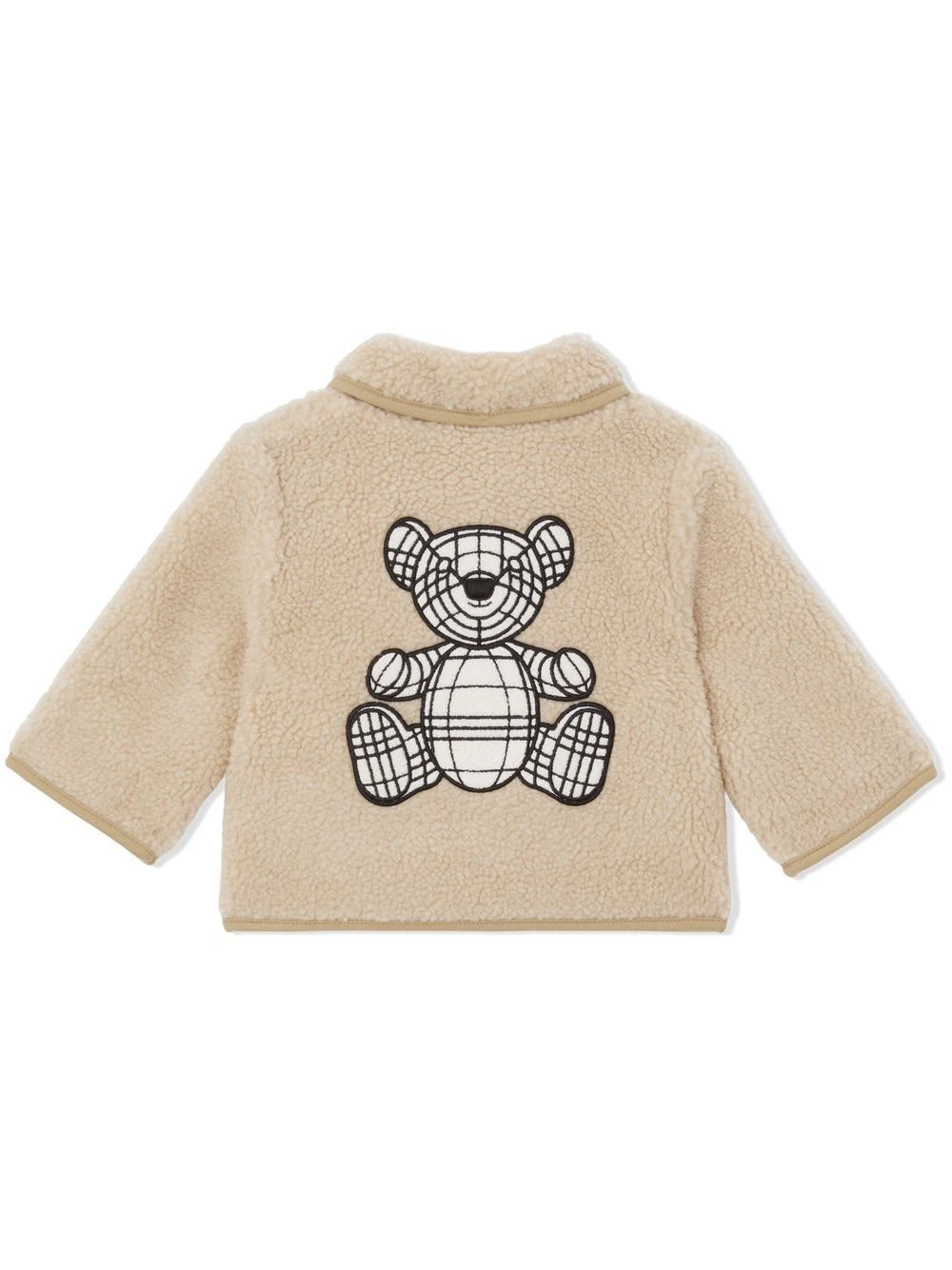Børn Burberry Kids Fleecejakke Med Bamse-applikation 2 Børn Burberry Kids Fleecejakke Med Bamse-applikation - Image 2
