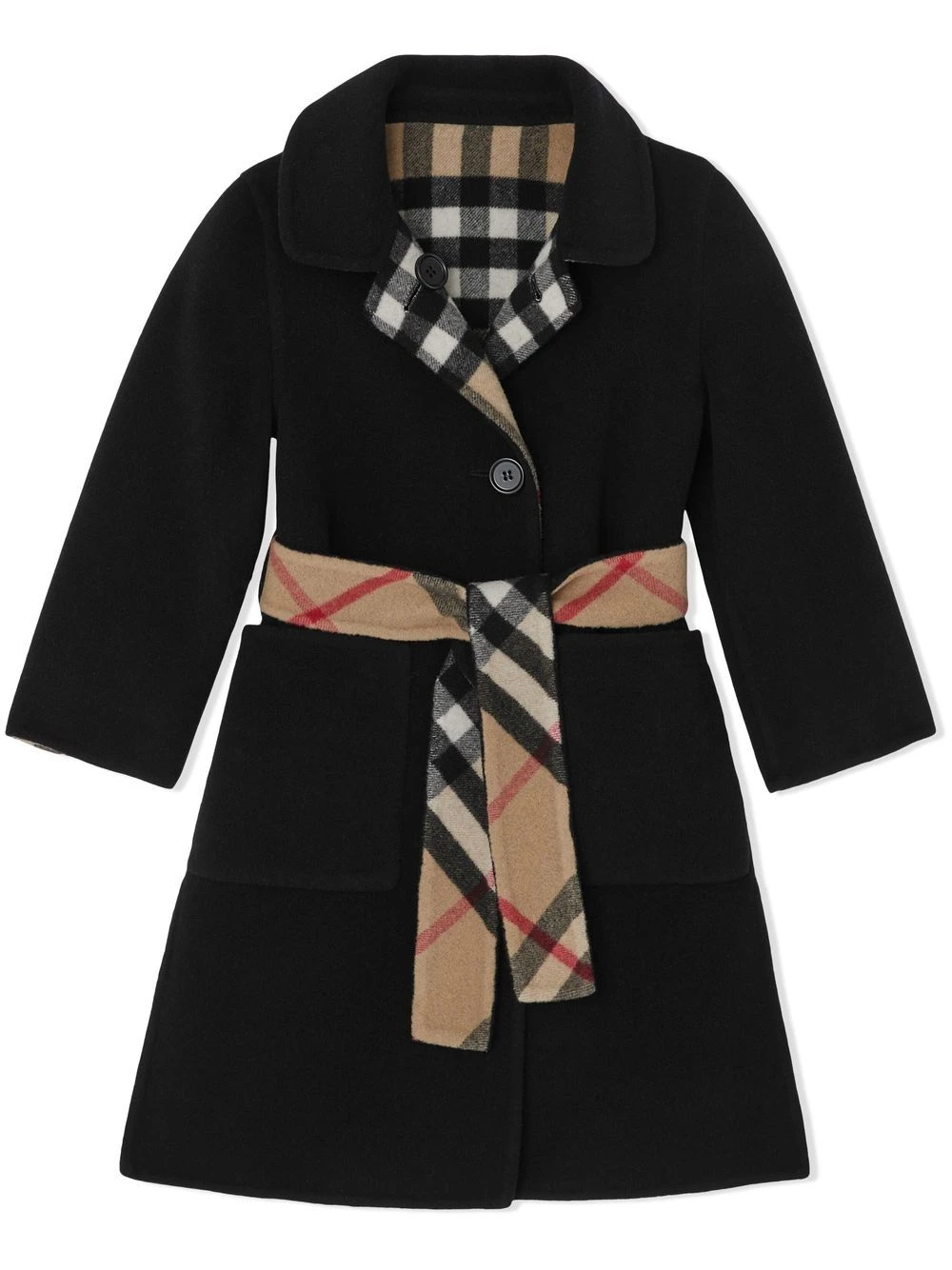 Børn Burberry Kids Vintage-ternet Vendbar Frakke 1 Børn Burberry Kids Vintage-ternet Vendbar Frakke