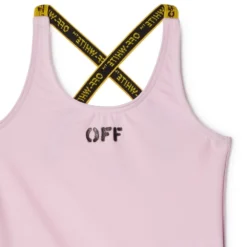 Børn Off-White Kids Badedragt Med Krydsede Remme Og Logotryk -Stella shop 19322140 43731871 1000