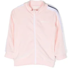 Børn Palm Angels Kids Jakke Med Logotryk Og Lynlås