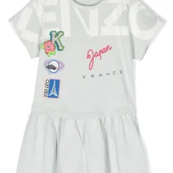 Børn Kenzo Kids Journey Playsuit Med Tryk