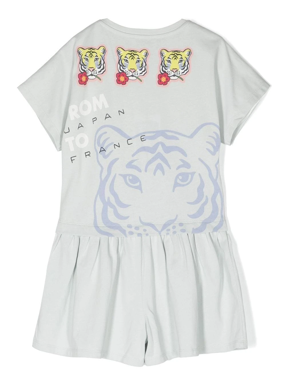Børn Kenzo Kids Journey Playsuit Med Tryk 2 Børn Kenzo Kids Journey Playsuit Med Tryk - Image 2