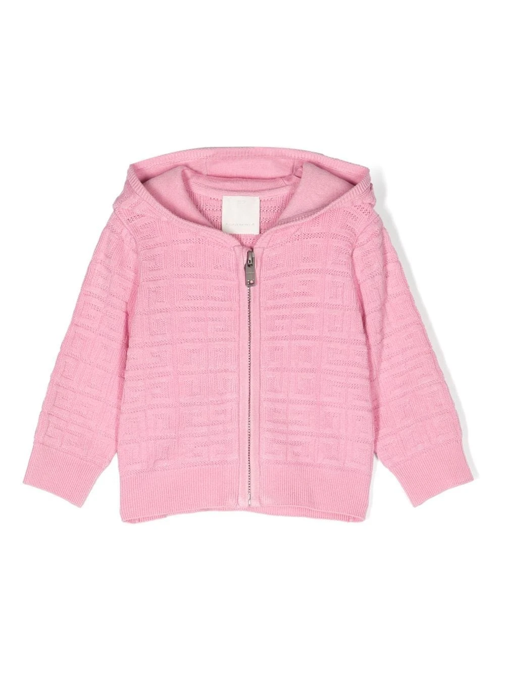 Børn Givenchy Kids Strikket Jakke Med Monogram-mønster Og Lynlås 1 Børn Givenchy Kids Strikket Jakke Med Monogram-mønster Og Lynlås