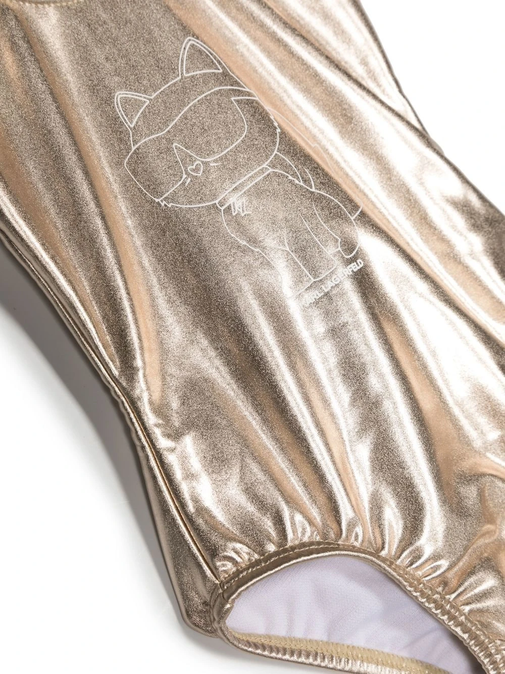 Børn Karl Lagerfeld Kids Metallisk Choupette Badedragt 3 Børn Karl Lagerfeld Kids Metallisk Choupette Badedragt - Image 3