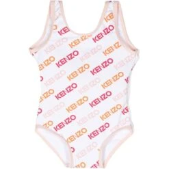 Stella shop 28 Børn Kenzo Kids Badedragt Med åben Ryg Og Logotryk