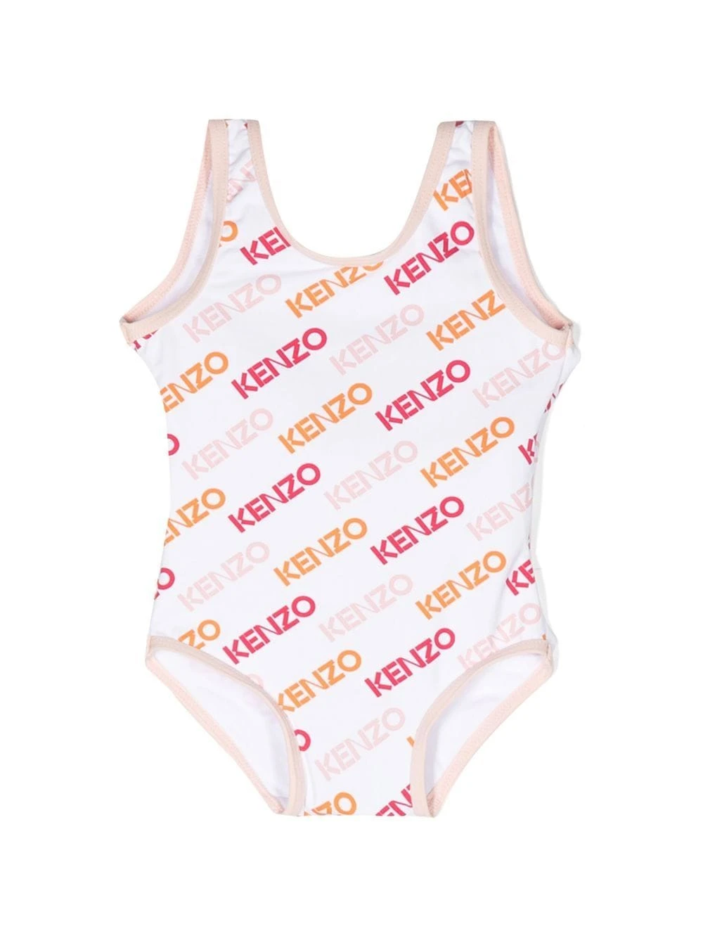 Børn Kenzo Kids Badedragt Med åben Ryg Og Logotryk 1 Børn Kenzo Kids Badedragt Med åben Ryg Og Logotryk