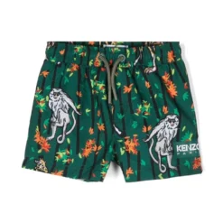 Børn Kenzo Kids Badeshorts Med Dyretryk