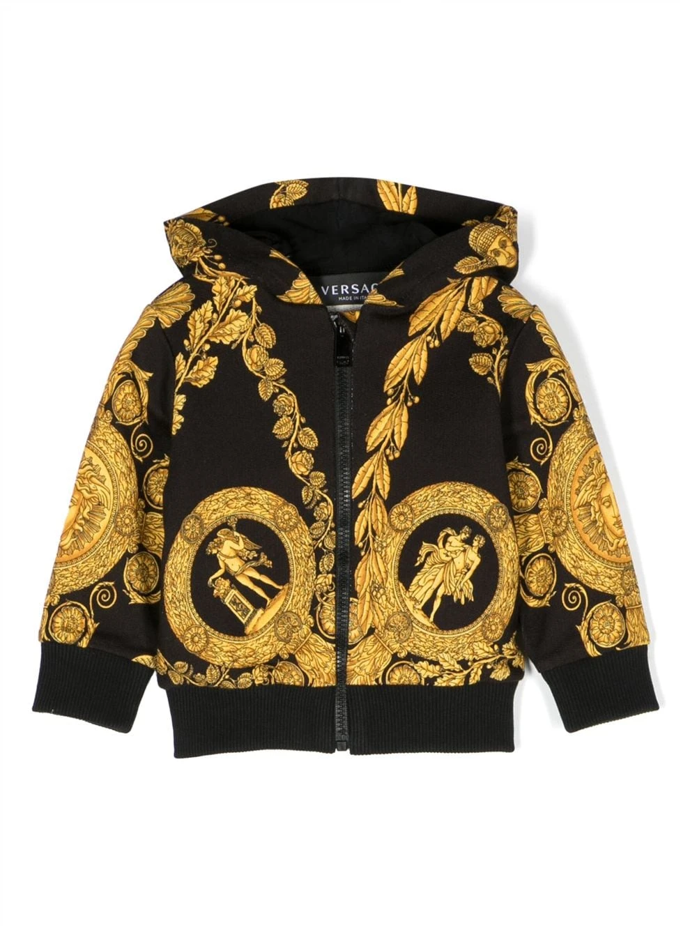 Børn Versace Kids Dunjakke Med Greca-tryk Og Lynlås 1 Børn Versace Kids Dunjakke Med Greca-tryk Og Lynlås