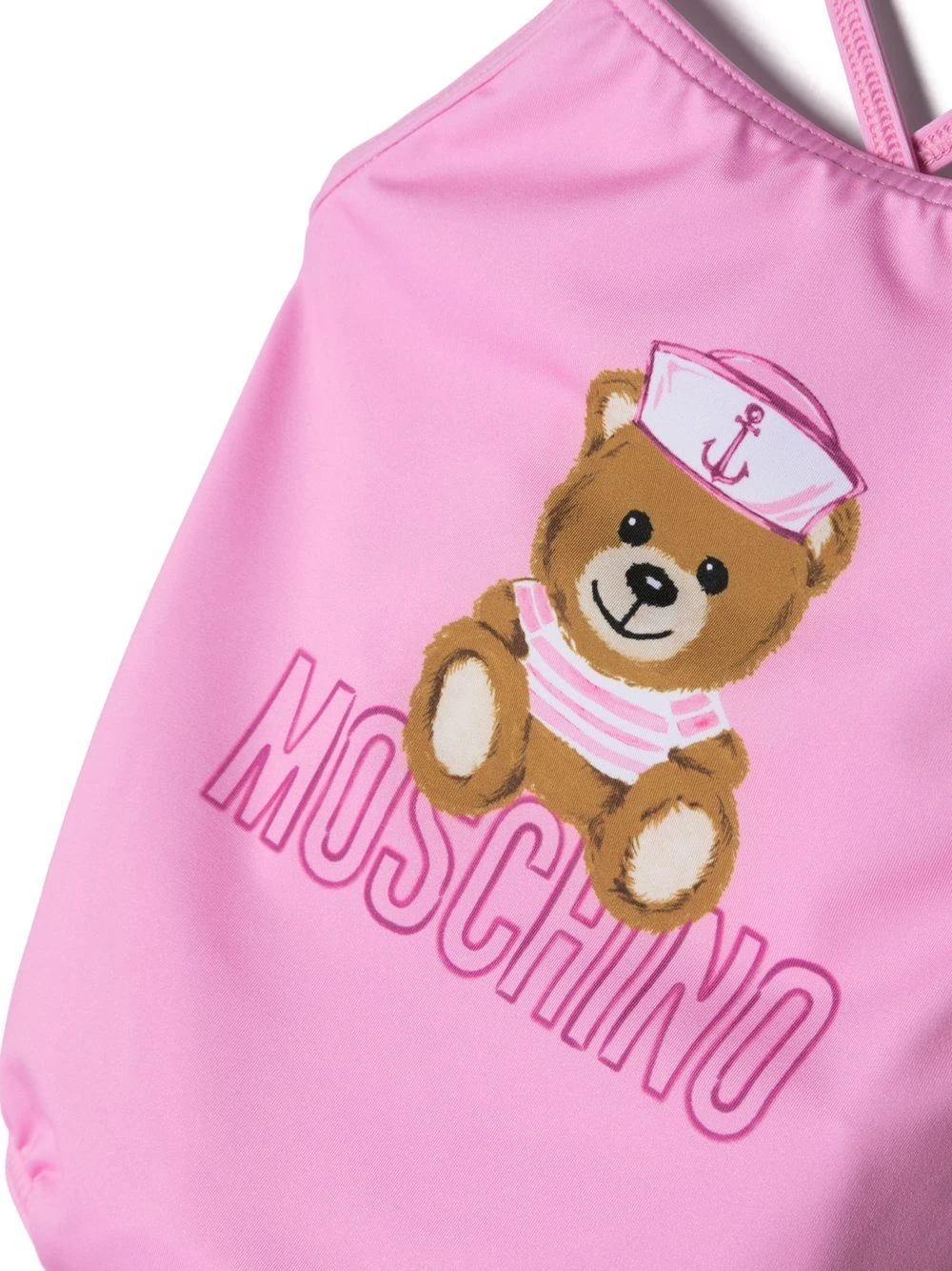 Børn Moschino Kids Badedragt Med Krydsede Stropper Og Bamsemotiv 3 Børn Moschino Kids Badedragt Med Krydsede Stropper Og Bamsemotiv - Image 3