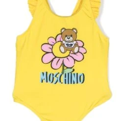 Stella shop 30 Børn Moschino Kids Badedragt Med Flæsekant Og Bamsetryk