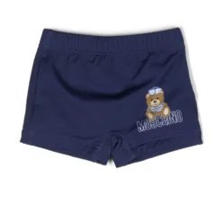 Børn Moschino Kids Badeshorts Med Bamsemotiv