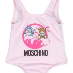Børn Moschino Kids Badedragt Med Grafisk Tryk