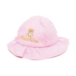 Børn Moschino Kids Bøllehat Med Bamse-motiv Og Logobroderi