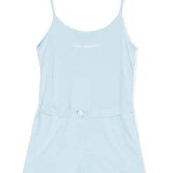 Børn Karl Lagerfeld Kids Playsuit Med Logotryk