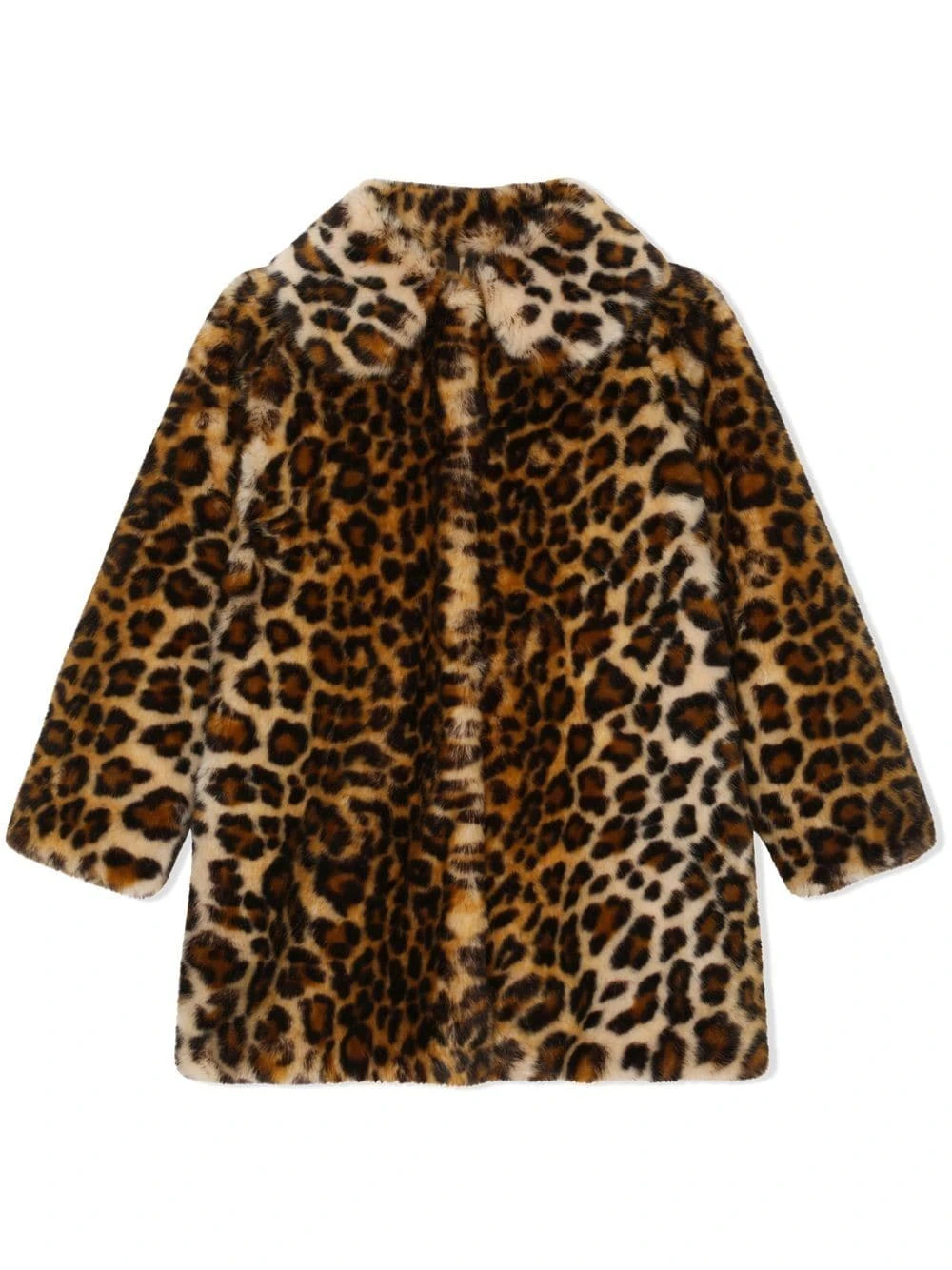 Børn Dolce & Gabbana Kids Frakke I Imiteret Pels Med Leopardtryk 1 Børn Dolce & Gabbana Kids Frakke I Imiteret Pels Med Leopardtryk