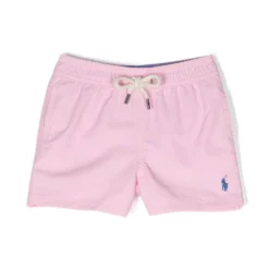 Børn Ralph Lauren Kids Badeshorts Med Polo Pony-motiv
