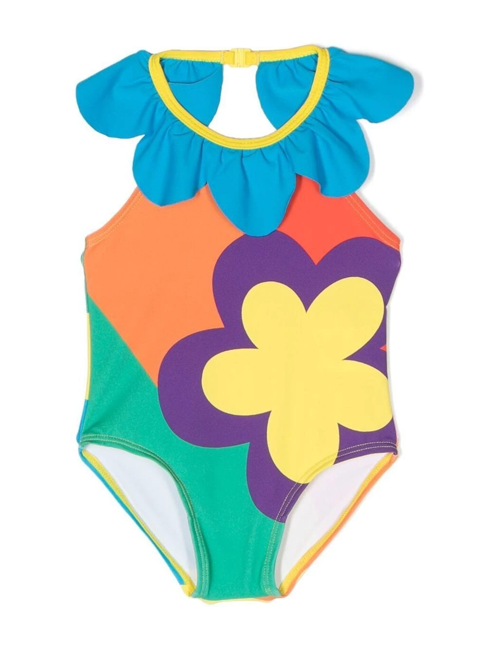 Børn Stella McCartney Kids Blomstret Badedragt Med Flæsehals 1 Børn Stella McCartney Kids Blomstret Badedragt Med Flæsehals