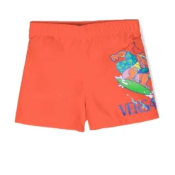 Børn Versace Kids Badeshorts Med Grafisk Tryk