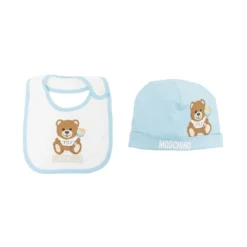 Børn Moschino Kids Hat-sæt Med Bamsetryk