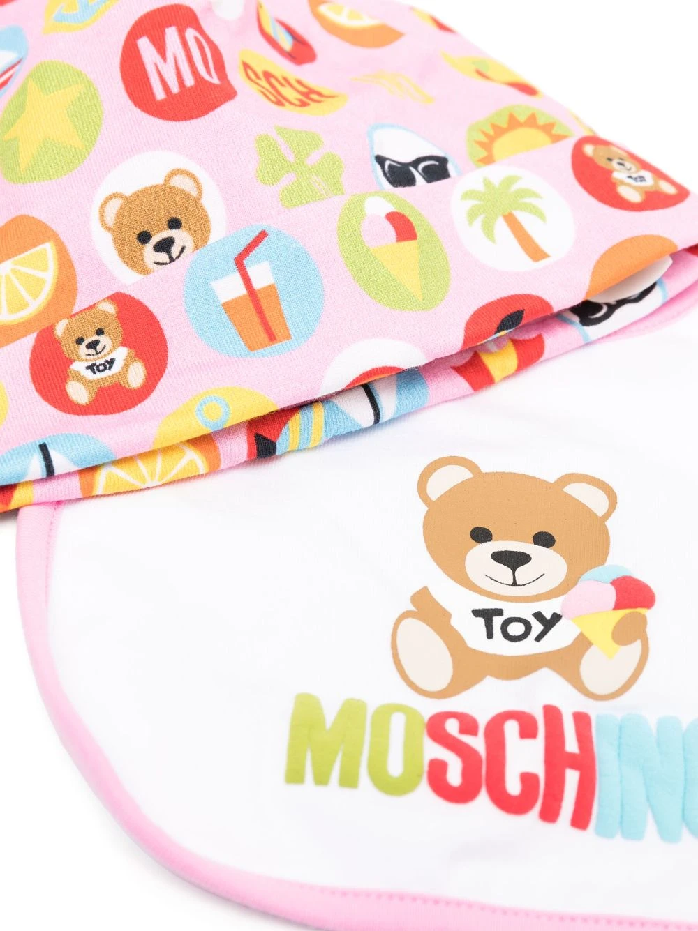 Børn Moschino Kids Sæt Med To Huer Med Logotryk 2 Børn Moschino Kids Sæt Med To Huer Med Logotryk - Image 2