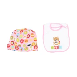 Børn Moschino Kids Sæt Med To Huer Med Logotryk