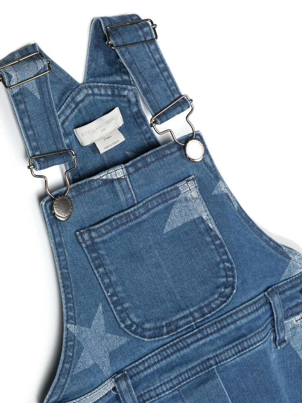 Børn Stella McCartney Kids Overalls I Denim Med Stjernetryk 3 Børn Stella McCartney Kids Overalls I Denim Med Stjernetryk - Image 3