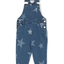 Stella shop 10 Børn Stella McCartney Kids Overalls I Denim Med Stjernetryk