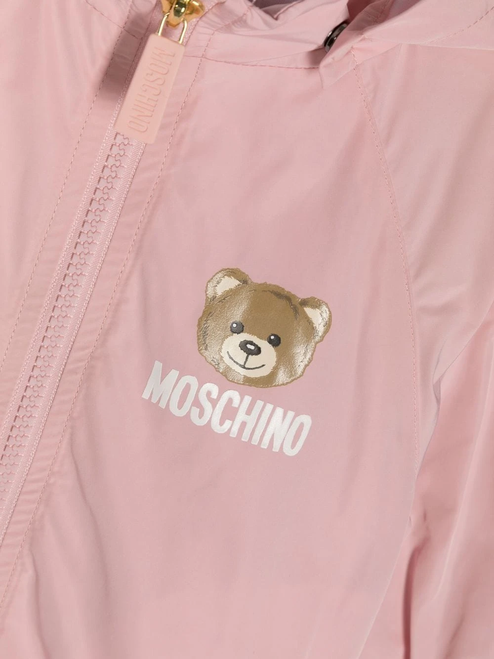 Børn Moschino Kids Hættetrøje Med Lynlås Og Bamsetryk 3 Børn Moschino Kids Hættetrøje Med Lynlås Og Bamsetryk - Image 3