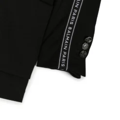 Børn Balmain Kids Dobbeltradet Frakke Med Logobånd -Stella shop 19550555 43531850 1000