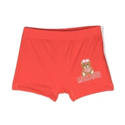 Børn Moschino Kids Badeshorts Med Logotryk