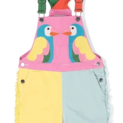 Børn Stella McCartney Kids Lovebird Overalls Med Colourblocking