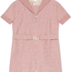 Børn Gucci Kids Ternet Playsuit Med Matroskrave