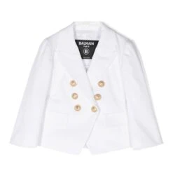Børn Balmain Kids Blazer Med Prægede Knapper