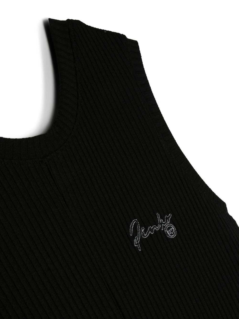 Børn Pinko Kids Ribbet Jumpsuit Med Broderet Logo 3 Børn Pinko Kids Ribbet Jumpsuit Med Broderet Logo - Image 3