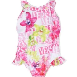 Børn Versace Kids Badedragt Med Heldækkende Logotryk