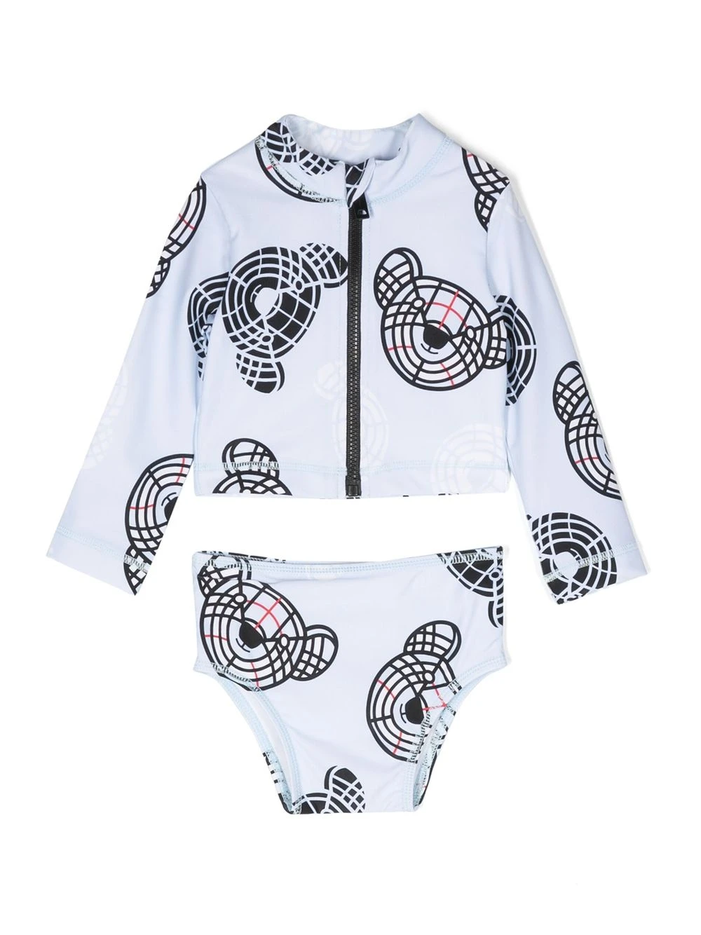 Børn Burberry Kids Tankini Med Thomas Bear-tryk 1 Børn Burberry Kids Tankini Med Thomas Bear-tryk