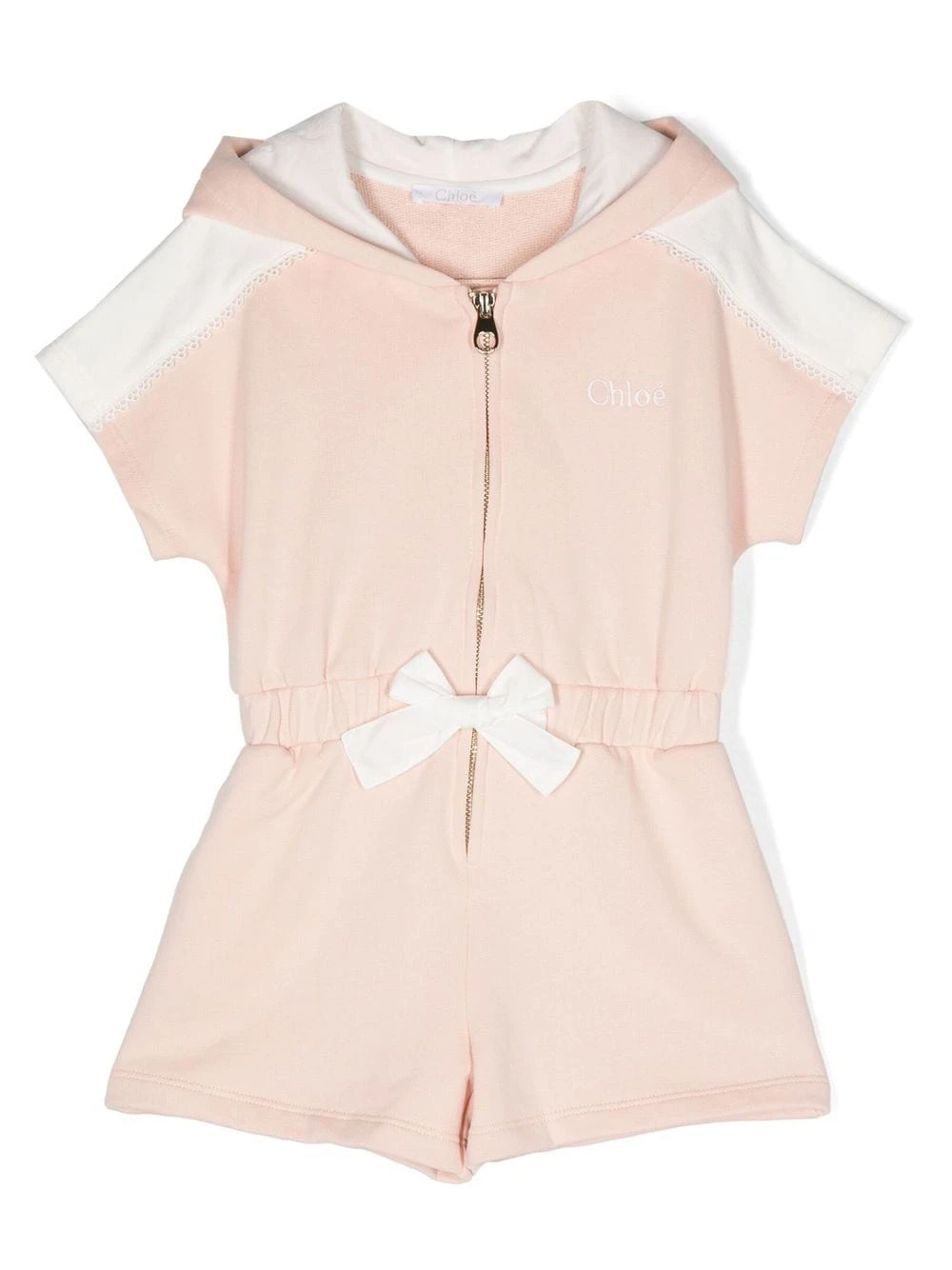 Børn Chloé Kids Playsuit Med Colourblocking Og Detalje 1 Børn Chloé Kids Playsuit Med Colourblocking Og Detalje