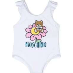 Børn Moschino Kids Badedragt Med Logotryk