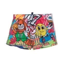 Børn Dsquared2 Kids Badeshorts Med Grafisk Tryk