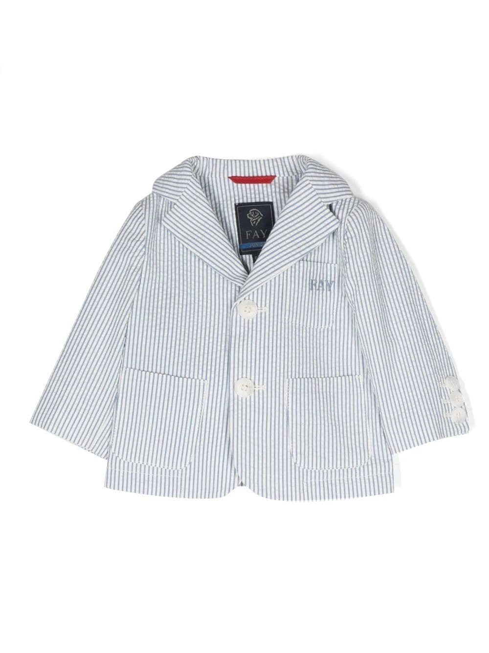 Børn Fay Kids Enkeltradet Stribet Blazer 1 Børn Fay Kids Enkeltradet Stribet Blazer