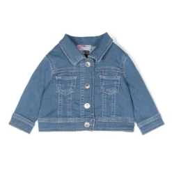 Børn Chiara Ferragni Kids Denimjakke Med Broderet Logo