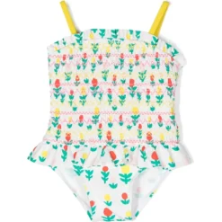 Børn Stella McCartney Kids Blomstret Badedragt Med Flæser
