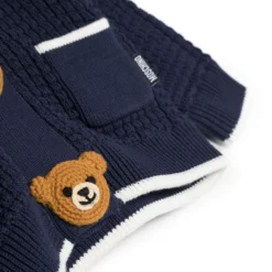 Børn Moschino Kids Jakke Med Hæklet Bjørnedetalje -Stella shop 19765068 44367863 1000