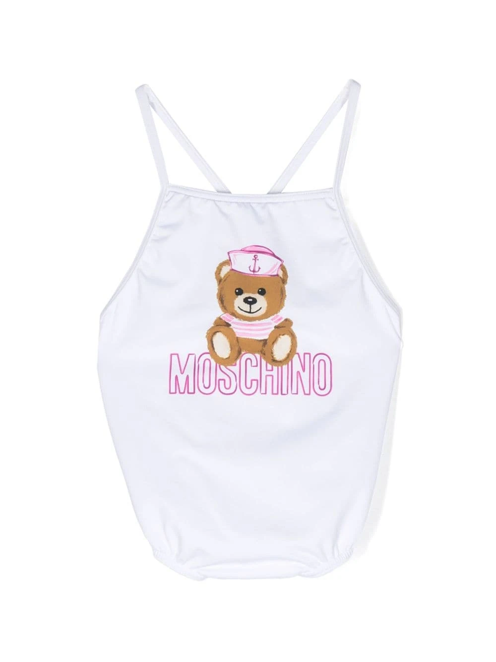 Børn Moschino Kids Badedragt Med Bamsetryk 1 Børn Moschino Kids Badedragt Med Bamsetryk