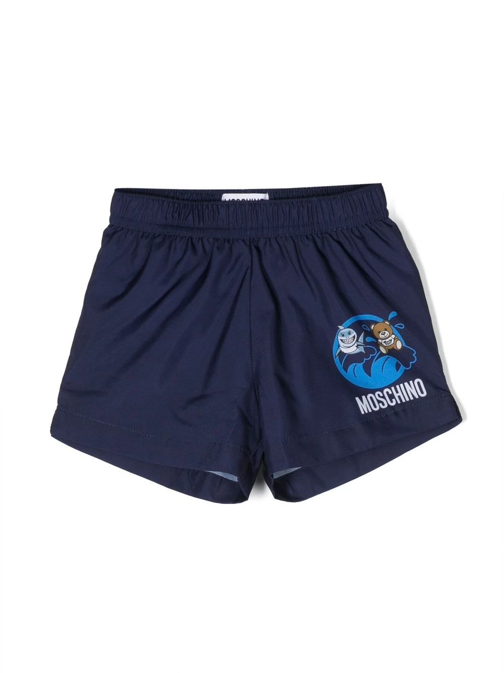 Børn Moschino Kids Badeshorts Med Logo 1 Børn Moschino Kids Badeshorts Med Logo