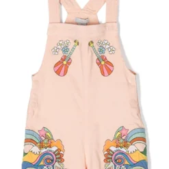 Børn Stella McCartney Kids Playsuit Med Broderet Pop Art-motiv