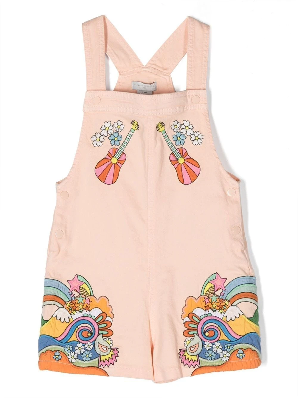 Børn Stella McCartney Kids Playsuit Med Broderet Pop Art-motiv 1 Børn Stella McCartney Kids Playsuit Med Broderet Pop Art-motiv