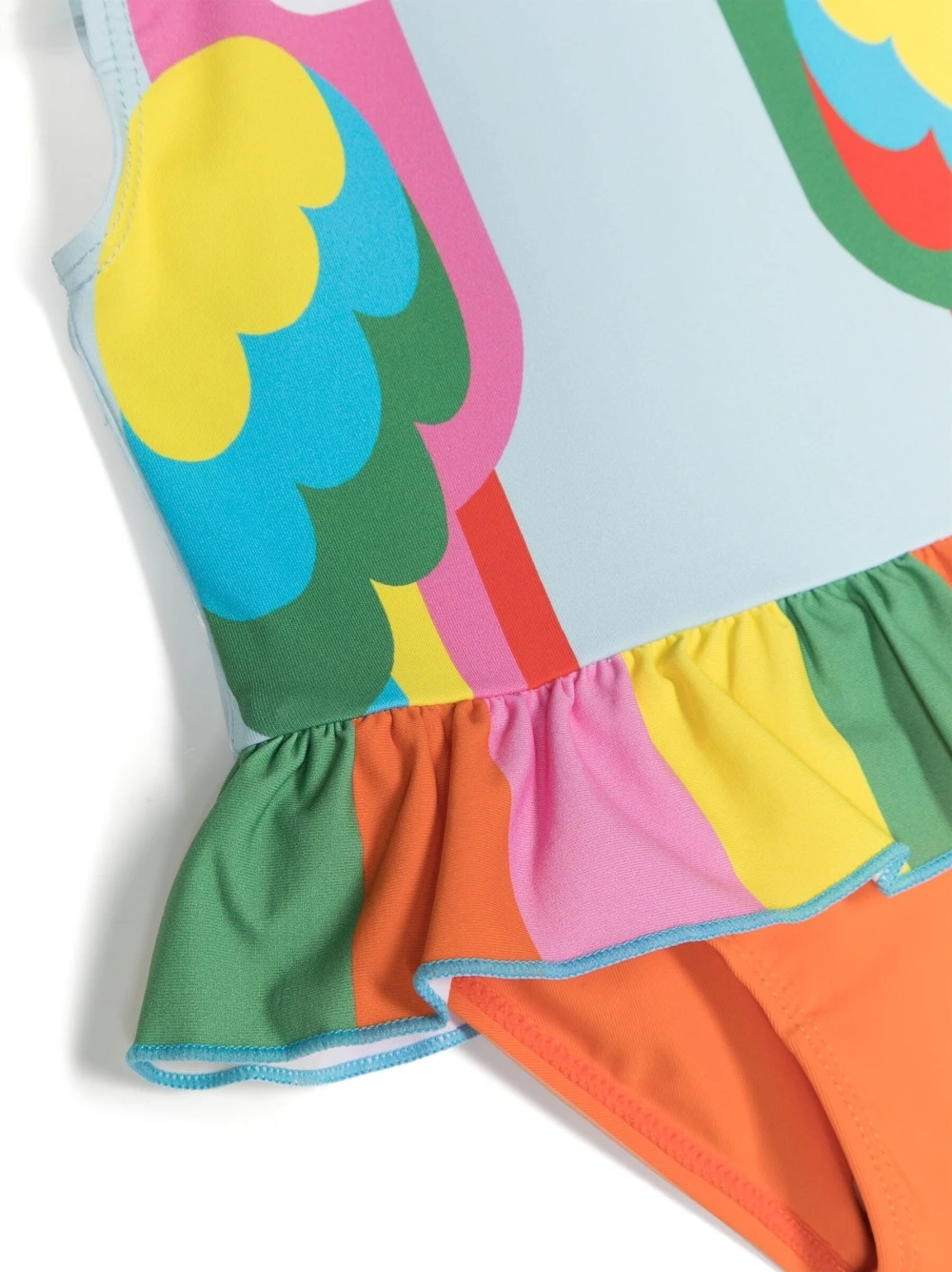 Børn Stella McCartney Kids Badedragt Med Flæser Og Papegøjetryk 2 Børn Stella McCartney Kids Badedragt Med Flæser Og Papegøjetryk - Image 2