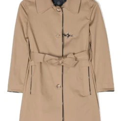 Børn Fay Kids Frakke Med Logodetalje Og Bælte